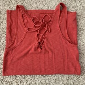 SOLD Aerie real soft tie tank top